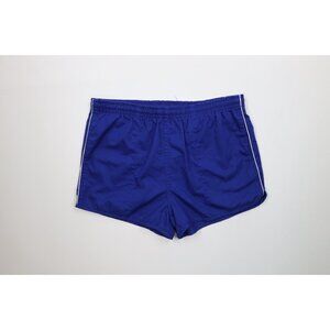 Vintage 90s Streetwear Mens Large Faded Piping Above Knee Running Short Shorts